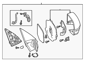 76250TZ6A01ZD - : Mirror Assembly for Acura Image