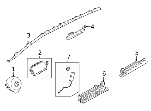 Air Bag Components for 2020 Nissan Sentra #1