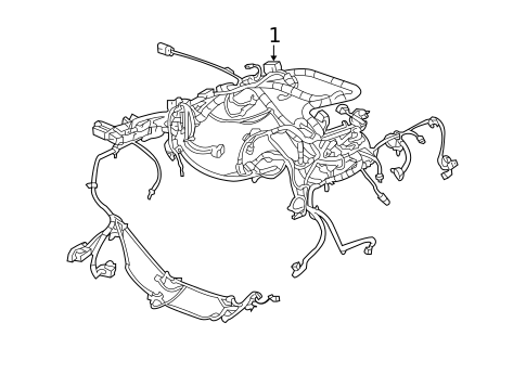 Wiring Harness for 2008 Cadillac CTS #0