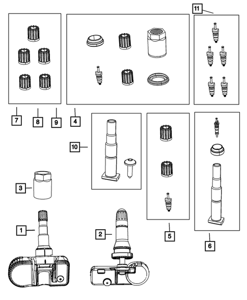 Tire Monitoring System for 2010 Jeep Liberty #0