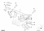 46712331422 - : Footrest, Right for BMW-Motorrad Image