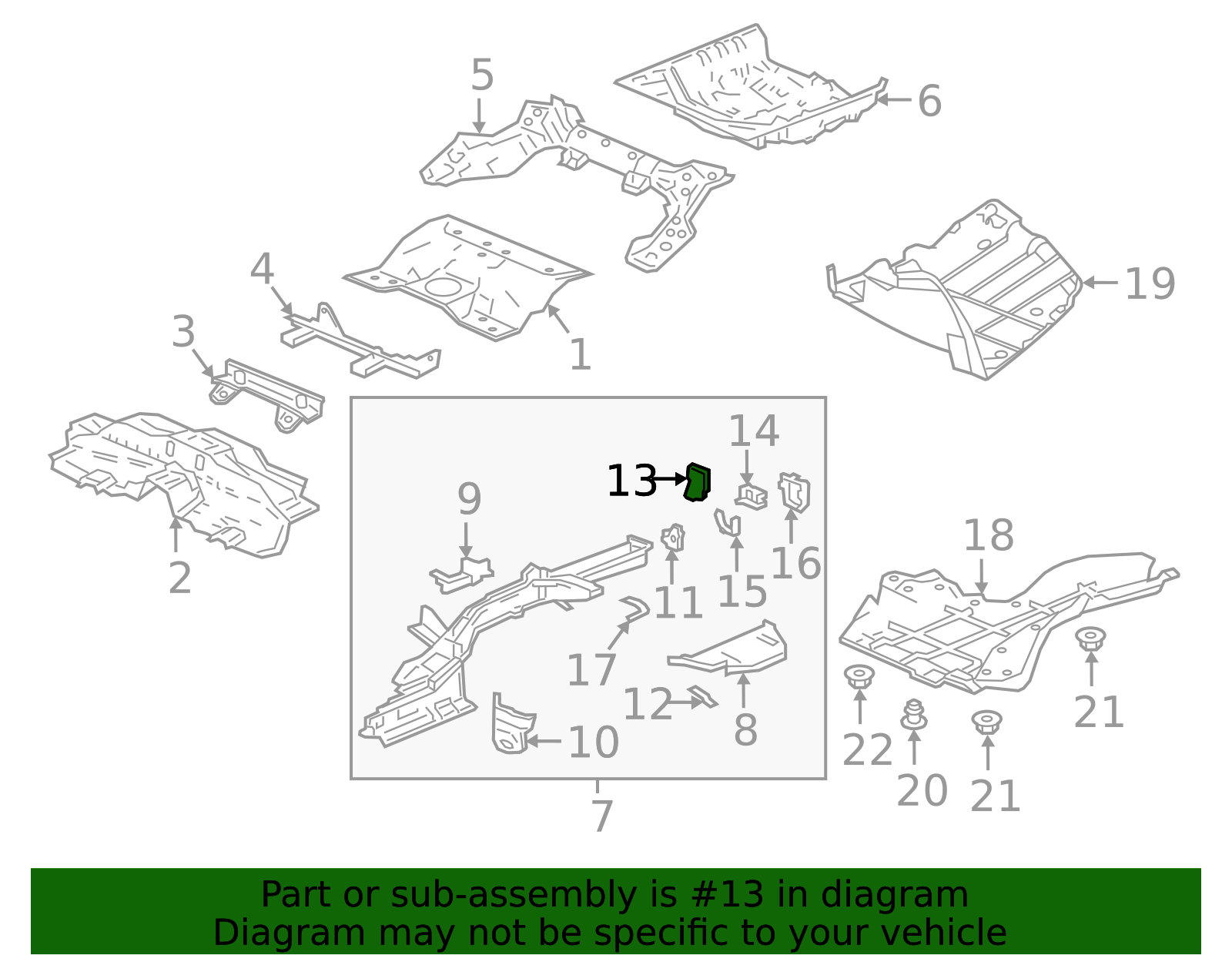 65675-TVA-A00ZZ - 2018-2025 Honda Accord - Gusset L Rear Panel