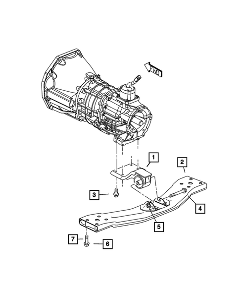 Engine Mounting for 2003 Jeep Liberty #5