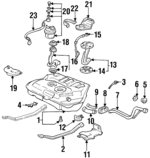 16010SM4K52 - : Fuel Filter for Honda: Accord, Civic, Civic del Sol Image