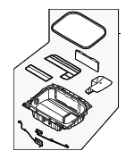 86710XA300 - Body: Compartment for Kia Image