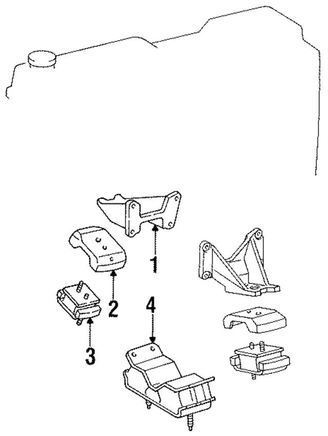 1237166030 - : Engine Mount for Lexus Image