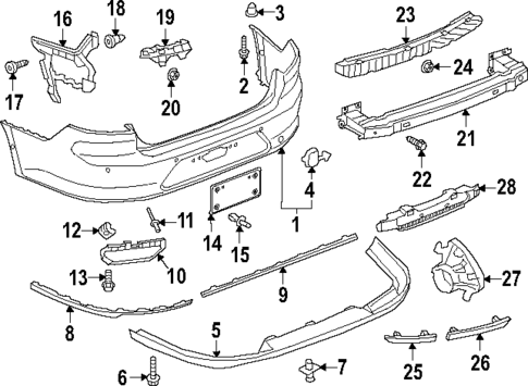 Bumper & Components - Rear for 2020 Volkswagen Arteon #0