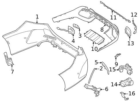 Bumper & Components - Rear for 2025 Mercedes-Benz C43 AMG #3