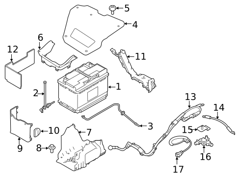 Battery & Related Components for 2019 Land Rover Discovery Sport #0