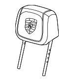 95C885901BBLK - : Headrest, Outer for Porsche Image