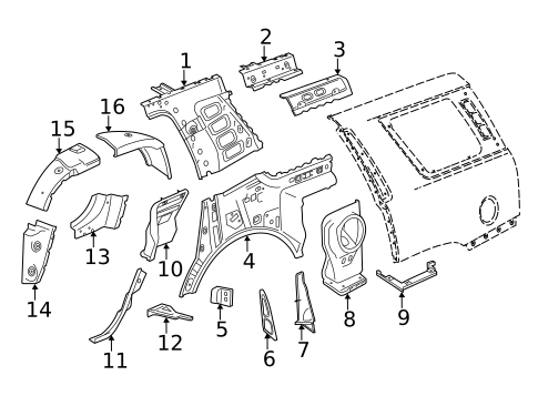 Inner Components for 2020 GMC Yukon #0