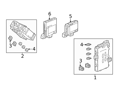 Fuse & Relay for 2016 Acura RLX #1