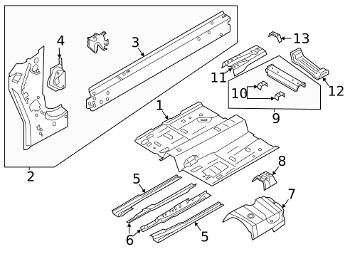 Floor & Rails for 2022 Ford Bronco Sport #0