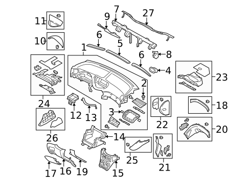 Controls for 2013 Subaru Tribeca #0