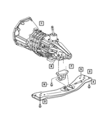 52128702AB - Engine Mounting: Transmission Crossmember for Mopar Image