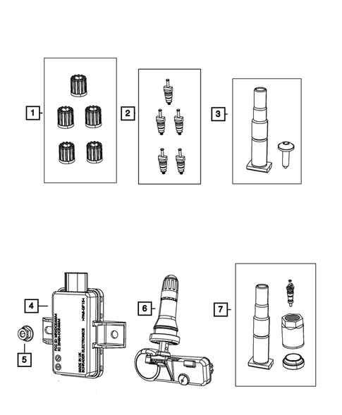Tire Monitoring System for 2012 Jeep Grand Cherokee #0