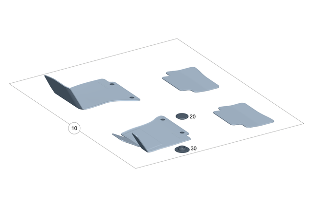 9982077 - Instrument Panel/Center Console/Linings: Snap Fastener for Mercedes-Benz Image