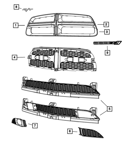 Grilles for 2014 Dodge Charger #0