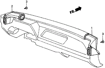 Heater Duct for 1985 Honda Civic #0