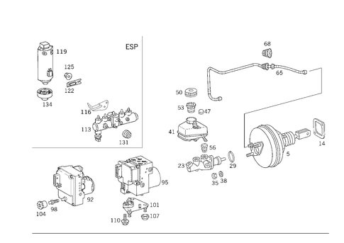 Brake Booster for 1998 Mercedes-Benz E430 #2