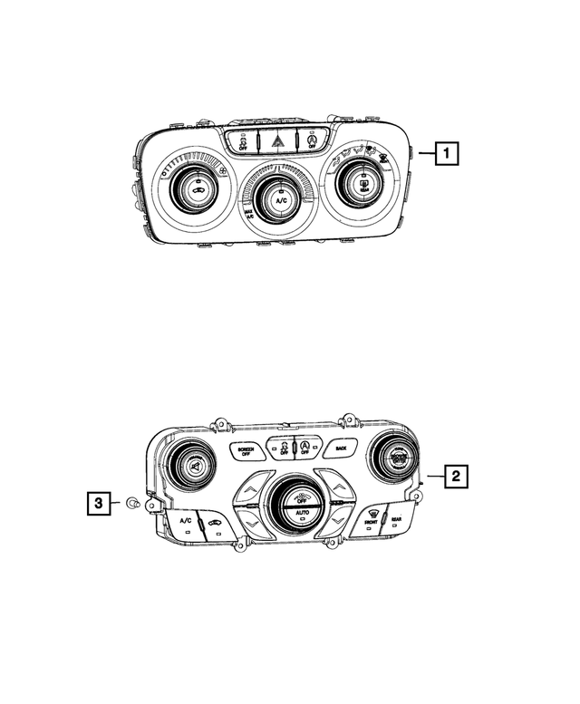 68268153AA - Electrical: Vehicle Feature Controls Center Stack for Mopar Image image