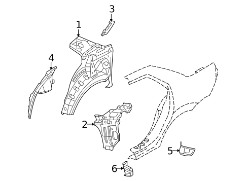 Inner Structure for 2005 Mitsubishi Lancer #0