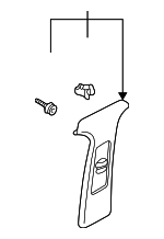 3B0868418M6K8 - Body: Upper Center Pillar Trim for Volkswagen: Passat Image