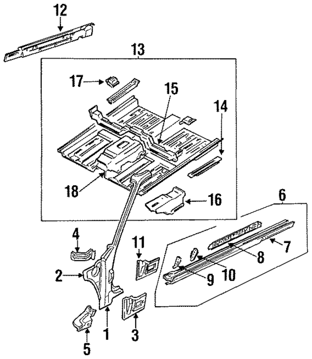 6762250A05 - : Reinforcement Bracket for Nissan Image