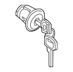 F8632JA00A - Body: Cylinder &amp; Keys for Nissan Image