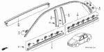 90147S84000 - Interior/Bumper: SCREW, TAPPING (4X10) (PO) for Honda Image