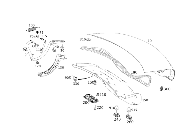 79908504 - Trunk Lid: Pan Head Screw W Collar for Mercedes-Benz: 250, 300S, 350SD, CL550, CL600, CL63 AMG, CL65 AMG, Maybach S550, Maybach S560, Maybach S580, Maybach S600, Maybach S650, Maybach S680, S350, S400, S450, S500, S550, S550e, S560, S580, S580e, S600, S63 AMG, S63 AMG E Performance, S65 AMG Image image