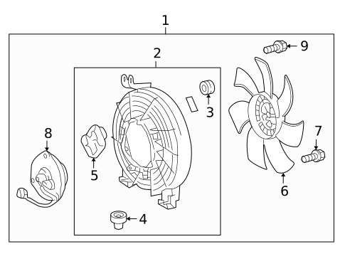 Condenser Fan for 2009 Toyota Land Cruiser #0