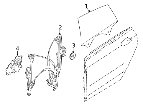 Glass - Rear Door for 2018 BMW 640i xDrive Gran Turismo #0