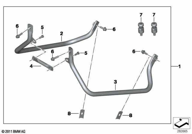 7129905423 - Steering: Torx-Bolt with Washer - M8X20 ZNNIV si for BMW-Motorrad Image