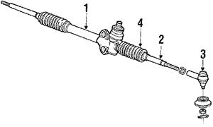 Steering Gear & Linkage for 1991 Mitsubishi Mirage | OEM