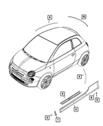 68105744AA - : Front Floor Sill, Right for Mopar Image