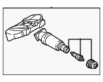 36106887146 - Electrical: TPMS Sensor for BMW Image