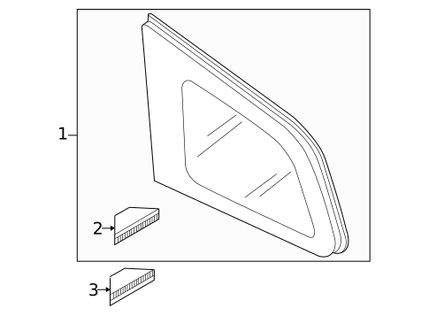 Glass & Hardware for 2012 Mazda CX-9 #0