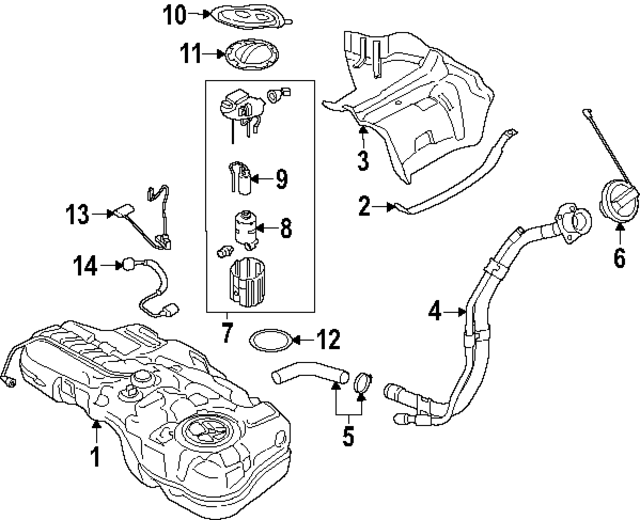 31036BE500 - : Filler Hose for Hyundai Image