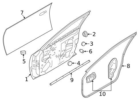Door & Components for 2021 Nissan Maxima #0