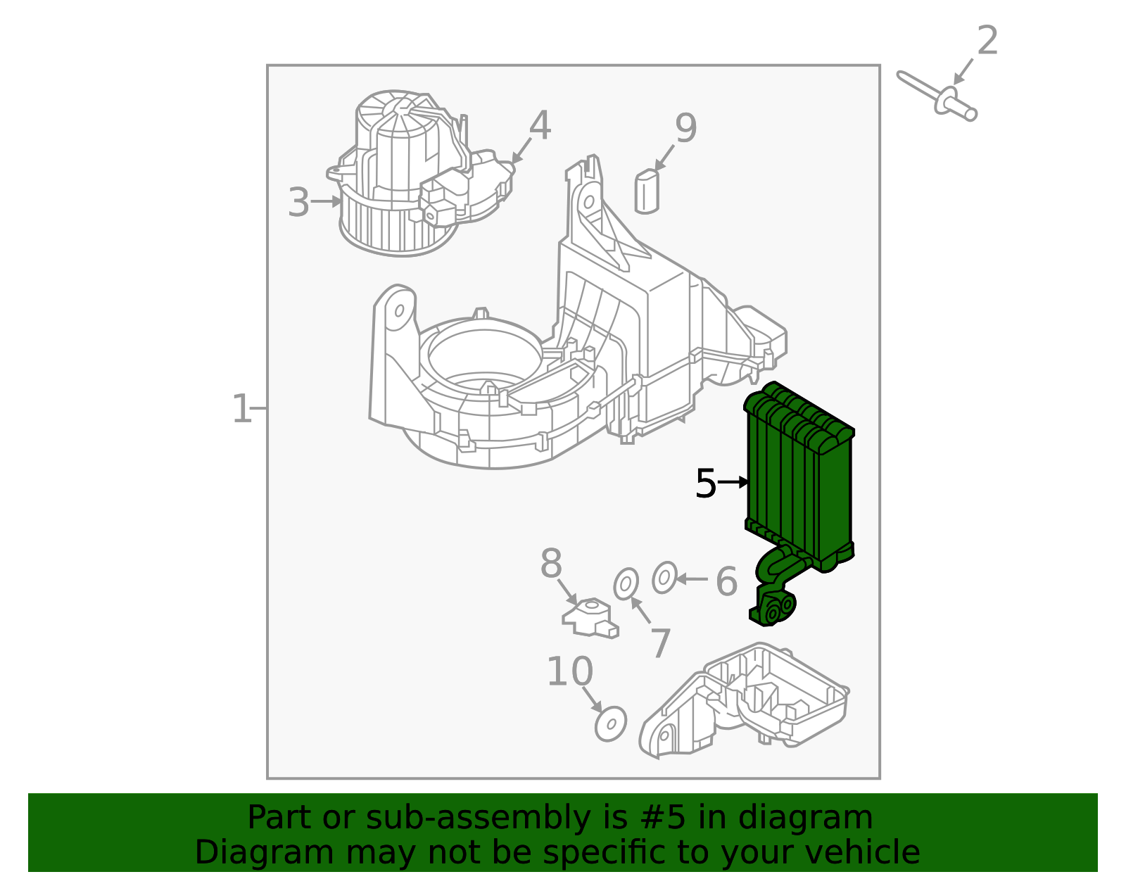 2016-2025 Volvo XC90 Evaporator Core 31449329 | TascaParts.com