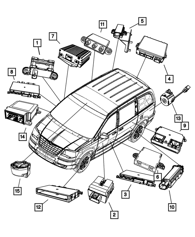68148358AA - : Occupant Restraint Module for Mopar Image