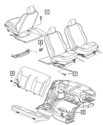 6503679 - Interior Trim: Nut, Front for Mopar Image