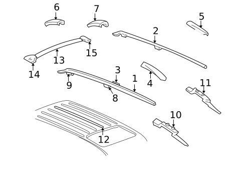 Luggage Carrier for 2002 Jeep Grand Cherokee #0