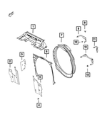 52014743AA - Cooling: Radiator Side Air Seal, Left for Mopar Image