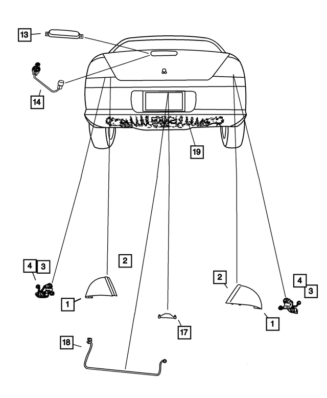 4604407 - : High Mounted Stop Lamp Wiring for Mopar Image
