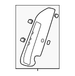 84142T20A01ZA - Body: Bolster for Honda: Civic Image