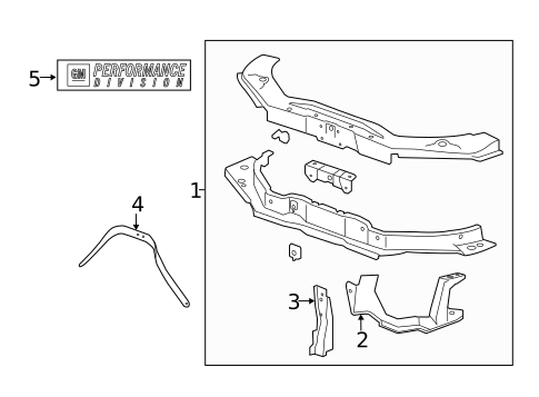 Radiator Support for 2010 Chevrolet Camaro #0