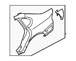 51490AG08A9P - Body: Quarter Panel for Subaru: Legacy Image