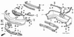 90301S2A003 - Interior/Bumper: NUT, SPEED (3.5MM) for Acura Image